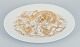 Stort ovalt 
porcelænsfad i 
Versace-stil, 
drager i ...