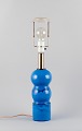 Nils Kähler for 
Kähler, stor 
keramik 
bordlampe 
dekoreret i 
turkis glasur.
Ca. ...