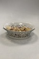Royal 
Copenhagen Hvid 
Flora Danica 
Perlestel Oval 
Frugtkurv No 
3536
Måler 25cm / 
9.84 ...