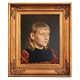 Michael Ancher 
portræt
Michael 
Ancher, 
1849-1927, olie 
på plade
"Portræt af 
Pige med ternet 
...