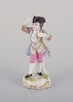 Meissen, 
Tyskland, tysk 
porcelænsfigur 
af ung mand i 
...