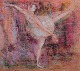 Gerda Åkesson 
(1909-1992), 
svensk 
kunstner, 
oliekridt på 
papir.
Ballerina. 
Modernistisk 
...