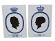 Royal 
Copenhagen to 
skilte med 
Prinsesse 
Margrethe og 
Prins Henrik. 
Disse er 
udgivet i 1966 
i ...