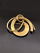 14 karat guld 
flot moderne 
broche 4 x 3,1 
cm. emne nr. 
543135