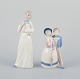 To spanske 
porcelænsfigurer 
af børn. 
Håndlavet.
Ca. 1980’erne.
Stemplet Rex 
Valencia og ...