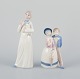 To spanske 
porcelænsfigurer 
af børn. 
Håndlavet.