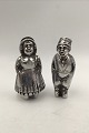 Tyskland / 
Holland Sølv 
Salt & Peber 
Sæt  Måler 9 cm 
(3.54 inch) 
Samlet vægt 147 
gr (5.19 oz) 
...