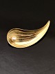 14 karat guld broche 4,6 x 2 cm. med ægte perle fra guldsmed Herman Siersbøl København emne nr. ...