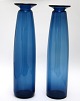 Kastrup/Holmegaard, 
Capri serien i 
blåt glas. 
Designet af 
Jacob E Bang i 
1961. Sæt på 2 
høje ...