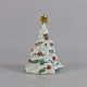Porcelænsfigur 
fra mini 
collections 
serien med 
motiv af 
juletræ med 
gylden stjerne 
og røde ...
