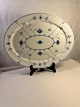 Musselmalet 
riflet 
ovalt fad . 
Royal 
Copenhagen  R:C 

Nr 633 
længer 34,5 cm 

bedre 27 ...