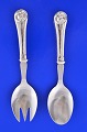 Danish silver 
cutlery 830s. 
Evald Nielsen 
silver pattern, 
No. 15. Serving 
cutlery, silver 
with ...