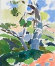 Jan Dahlin, 
født 1933, 
svensk 
kunstner. Olie 
på ...
