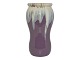 Michael Andersen keramik fra Bornholm tidlig vase med lilla flydeglasur.Højde 15,4 ...