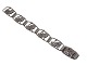 Dansk sølv, 
leddelt 
armbånd.
Stemplet "OVL 
830S".
Længde 18,0 
cm., bredde 1,7 
cm
Fin og ...