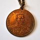 Kobber medalje, 
for Christian 
IX og Dronning 
Louise og 
Kronprins 
Frederik of 
Denmark. 19. 
årh. ...