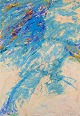 A. Rust, tysk 
kunstner. 
Akrymaling på 
træplade. 
Abstrakt ...