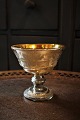19th century 
bowl on foot in 
poor man's 
silver / 
Mercury ...