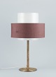 Luxsus, 
Sverige. Stor 
bordlampe i 
messing med 
skærm i ...