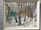Ubekendt 
kunstner (20 
årh):
Nøgne træer, 
vinter.
Olie på 
lærred.
Sign.: Saltoft
66x79 (76x89)