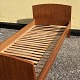 Two beds in teak veneer, with slatted base. Danish modern from the 1960s. Please note that the ...
