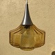 Stor ravfarvet 
loft lampe med 
ekstra 
glasindsats i 
pæn stand. 
Diameter ca. 
28cm, Højde ca 
35 cm