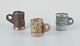 Danish studio 
ceramicist.
Three unique 
miniature ...