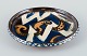 Kähler ceramic 
dish in cohorn 
technique. 
Abstract motif 
...