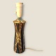 Johannes 
Andersen 
keramik. Retro 
bordlampe, Med 
stribet glasur, 
32cm høj (incl. 
fatning), 9cm i 
...