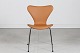 Arne Jacobsen (1902-1971)7'er stabel stole nr. 3107 nypolstret med lys cognacfarvet ...