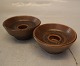 Candlestick 8.2 cm Noeddebo Brown Ceramics Stoneware Danish Art Pottery 
Knabstrup