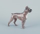 Royal 
Copenhagen, 
porcelænshund, 
stående boxer.
