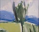 Helmer Wallin 
(1906-2004), 
svensk 
kunstner. Akryl 
på ...