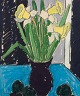 Svän Grandin 
(1906-1982), 
svensk 
kunstner. 
Mixed media på 
papir. 
Blomsteropstilling 
i ...