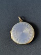 Medallion i 925 
sterling sølv, 
med lyseblå 
Emalje.