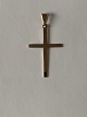 Gold cross in 14 carat gold, with beautiful details. For necklace.