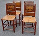 Set of 4 salon 
chairs, 
Schleswig - 
Holstein, 19th 
century.