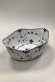 Royal Copenhagen Blue Fluted Full Lace Oval Bowl No 1102