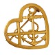 Georg Jensen 
broche 355
Georg Jensen 
hjerteformet 
broche i 14kt 
guld, Tro, Håb 
& ...