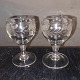 Wine glass with 
grape 
engravings 
19th. Century 
