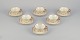A set of six 
KP, Karlskrona 
tea cups with 
saucers in ...