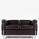Le Corbusier / 
Cassina
LC 2 - 2 pers. 
sofa i brunt, 
...