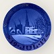 Royal 
Copenhagen, 
Juleplatte, 
1917, Vor 
Frelsers Kirke 
I København, 
18cm i 
diameter, 
Design Oluf ...