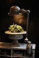 Old French industrial lamp Jielde in polished metal with a fine patina...