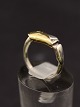 Sterling sølv 
ring størrelse 
49 med guld 
emne nr. 558456
