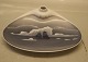 1929 Kgl. Fad 
med penneholder 
dekoreret med 
isbjerge og 
skib 19 x 18 cm 
  fra Royal 
Copenhagen I 
...