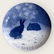 Bing & 
Grøndahl, 
Juleplatte, 
1920 "Hare i 
sneen" 18cm i 
diameter, 
1.sortering, 
Design Johannes 
...