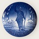 Bing 6 
Grøndahl, 
Juleplatte 
"Landsoldaten" 
18cm i 
diameter, 
1.sortering, 
Design 
Margrethe ...