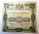 Sverige. 10 
krone seddel 
fra 1876. Der 
er et lille hul 
i midten