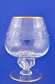 Vinservice fra 
Lyngby, Måge 
glas med guld.
Måge cognac 
glas, højde 8,8 
cm. diameter 
4,5 cm. ...